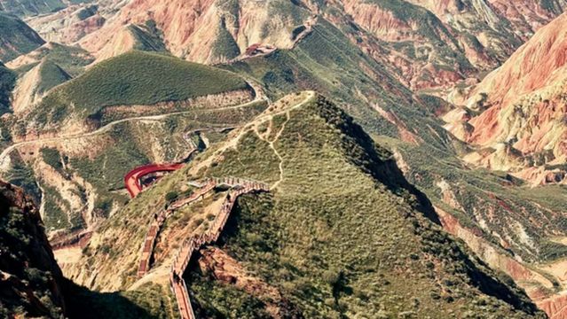 Lanzhou Danxia Geological Park-Dan Peak Viewpoint