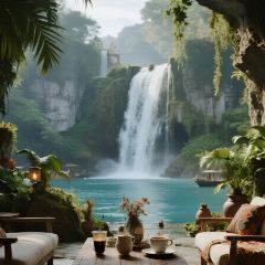 翁布懸崖瀑布咖啡張用戶圖片