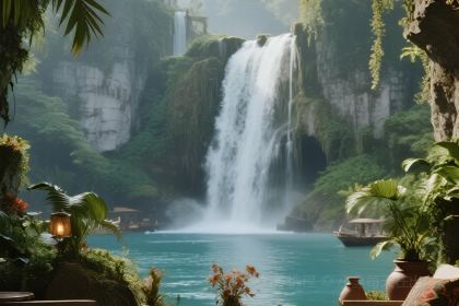 翁布懸崖瀑布咖啡