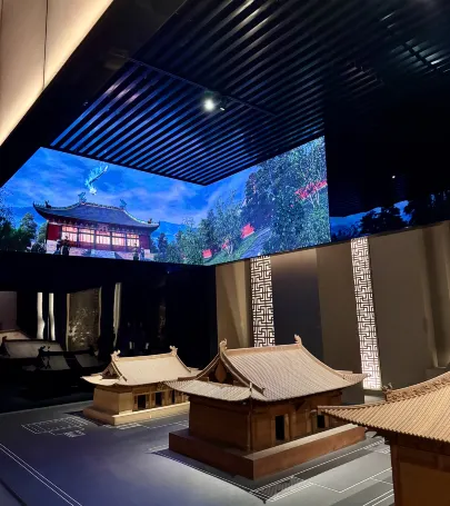 《guan miao ru zhen—yong le gong de jian zhu yi shu yu chuan cheng》te zhan event in Linxia