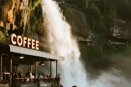 翁布懸崖瀑布咖啡