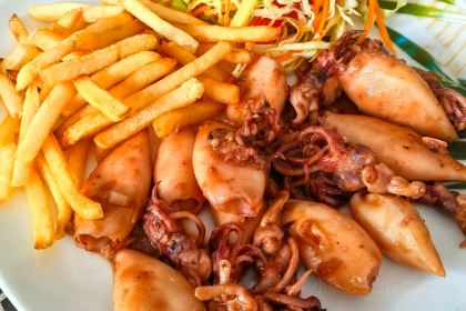 Stick Fishermen View Sea Food Restaurant