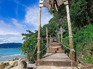 Elephant Swims @Lucky Beach, Tri Trang