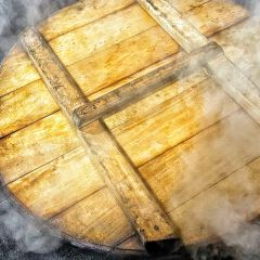 Stewed river fish in an iron pan User Photo