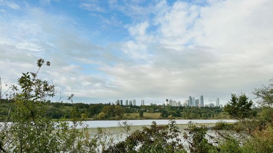 本拿比的城中湖，隨處是景，是一個適合徒步的天然氧吧。9月的初