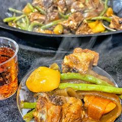 Stewed river fish in an iron pan User Photo