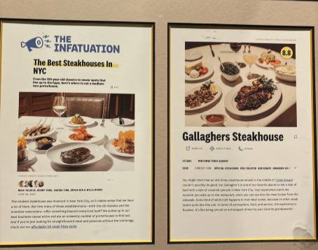 Gallagher’s Steakhouse NYC