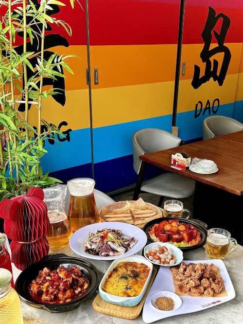 de chao hai xian · qing dao cai · hai chang lao fan