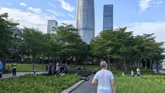 深圳湾公园一年四季都值得来的公园。春天里的公园鲜花开满满园，