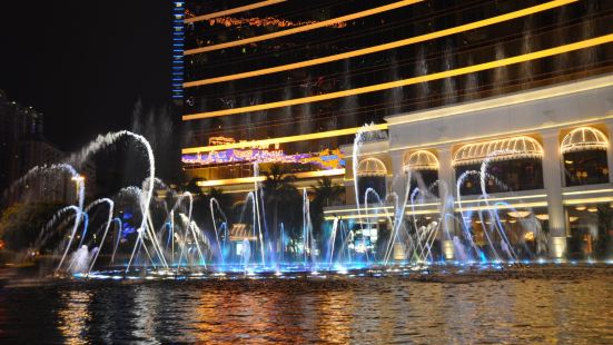 永利皇宫音乐喷泉是WET在中国的最新产品之一，其样式参考了著