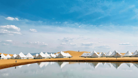 Camping in Tengger Desert