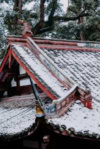 雪一落這裡就美成了詩｜都江堰城隍廟