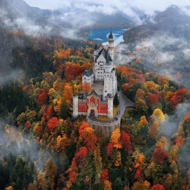 The Enchanting Beauty of Neuschwanstein Castle: Stunning All Year Round! 🌸☀️🍁❄️