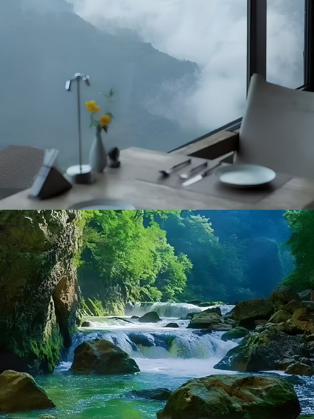 國內野奢酒店天花板睡在十萬大山中。