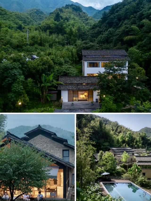 被竹海山澗環繞的鄉野屋舍|安吉·開臣息心廬。 被竹海山澗環繞的鄉野屋舍|安吉·開臣息心廬。