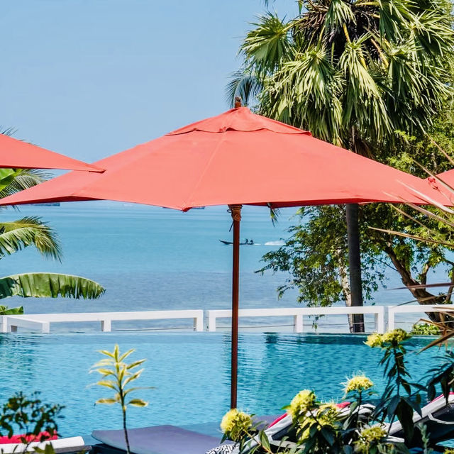 Conrad, Koh Samui | Cliff Villa, Enjoying the Beautiful Sunset 🌇 of Koh Samui. 