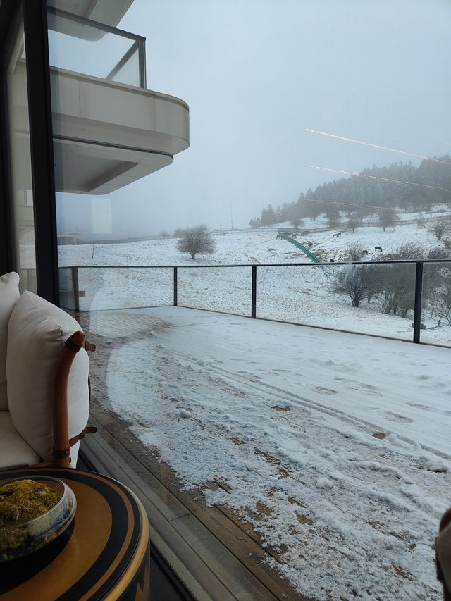 乘坐綠皮火車前往仙女山賞雪