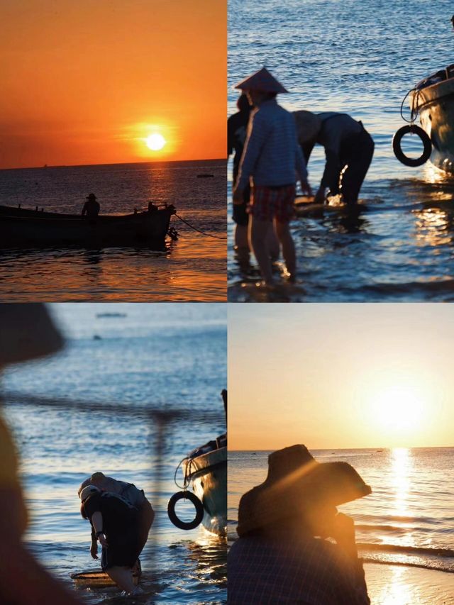 海口海景民宿|喺床上面睇日落，正到爆