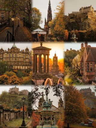 Autumn in Edinburgh fulfills all my fantasies about the UK...