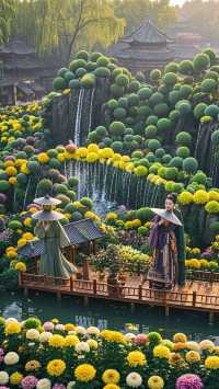 “百菊爭鋒!萬歲山驚現『花中江湖』,這波秋日浪漫藏不住了!”