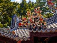 古建屋頂七彩雕