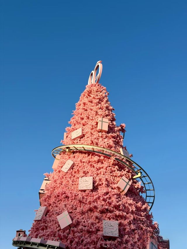 上海小眾浪漫地粉紅聖誕樹+星河街景絕絕子 上海小眾浪漫地粉紅聖誕樹+星河街景絕絕子