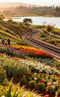 雲南蒸氣火車花叢秘境