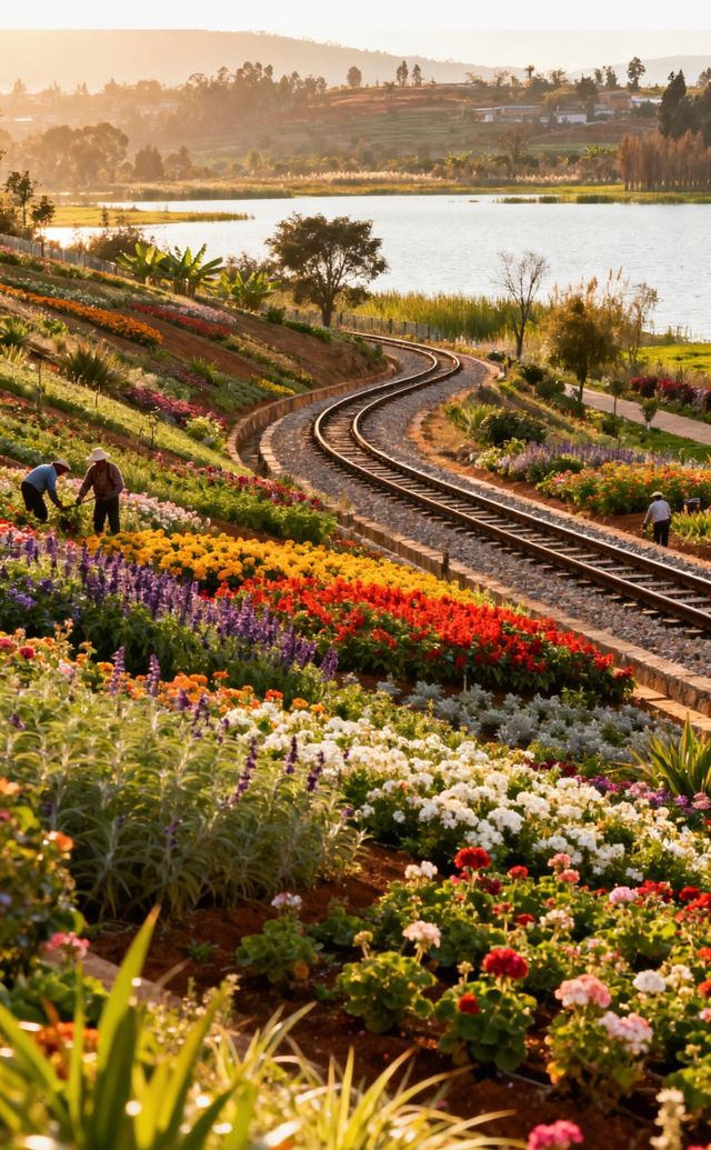 雲南蒸氣火車花叢秘境 雲南蒸氣火車花叢秘境