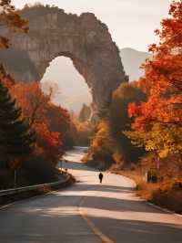 濰坊石門坊親子賞秋!帶娃解鎖漫山紅葉的浪漫