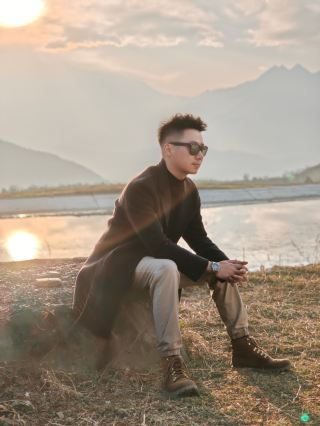 따뜻한 겨울날 공가 일출 감상하기