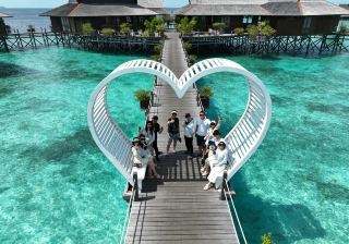 Semporna Cupid Water Villas | Maldives-style water villas with slides and honeymoon ceilings