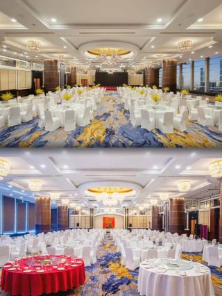 Crowne Plaza WUXI CITY CENTER by IHG: пятизвездочный эталон в центре города, панорамный вид на ночной Великий канал
