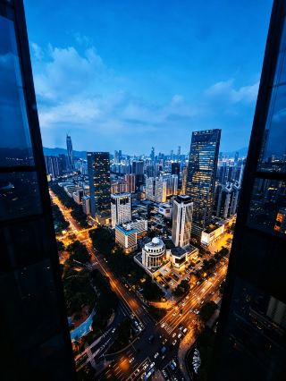 Shenzhen's hidden gem high-altitude photo spot 📷 panoramic view of Shennan Boulevard