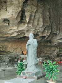 Cave Temple in the Middle of Limestone Mountains