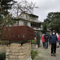過年北埔老街走春，享受過年的氣氛