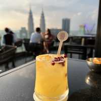 Amazing sunset and KL city skyline