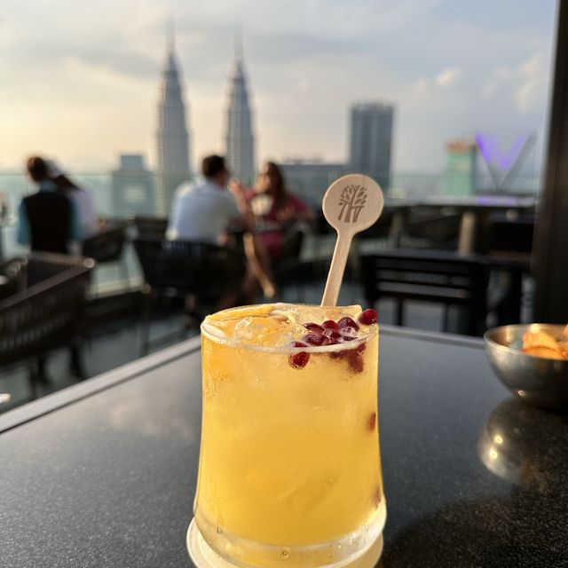 Amazing sunset and KL city skyline