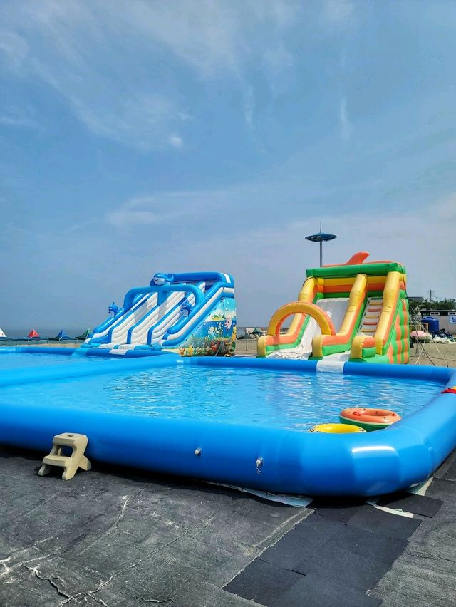 오토캠핑장과 물놀이장이 있는 경주 해수욕장🏖