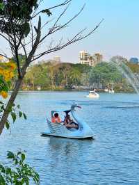 In the heart of Bangkok at Lumphini Park!