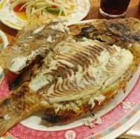 태국 치앙마이 거대한 민물생선구이 최애 맛집 럿롯🐟