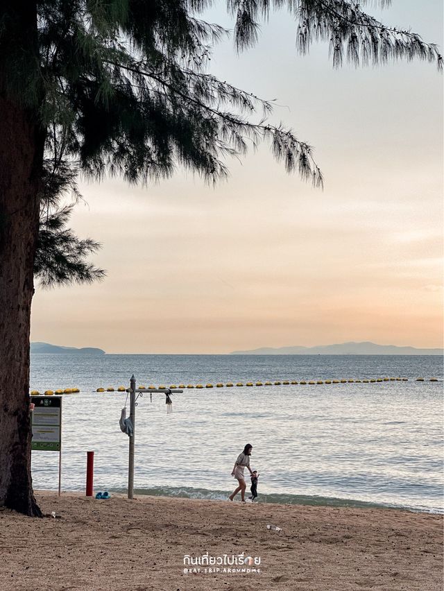 เดินเล่นชายหาดพัทยายามเย็น🌤️