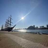 Scenic Blue views at Kobe Port