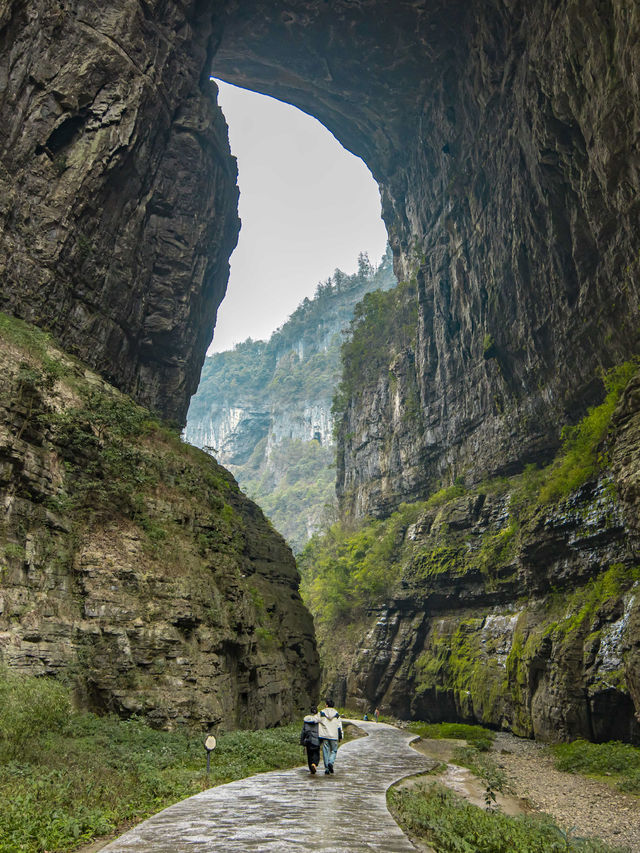 Wulong Karst อุทยานแห่งชาติหลุมฟ้า 3 สะพานสวรรค์