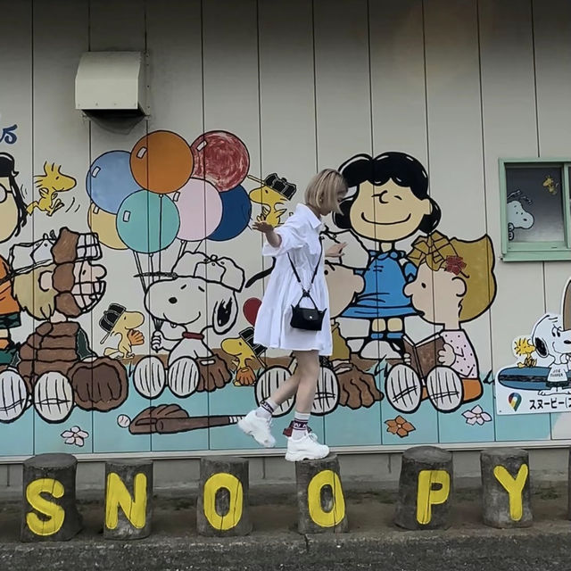【📍淡路島】✨無料🆓かわいすぎるスヌーピーの壁🎨🐶