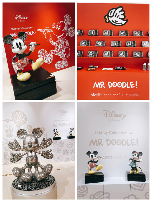 【限量藝術展】Mr Doodle愛情雕塑，遠東百貨信義A13