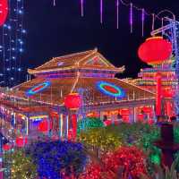 mesmerizing lights display at kek lok si penang