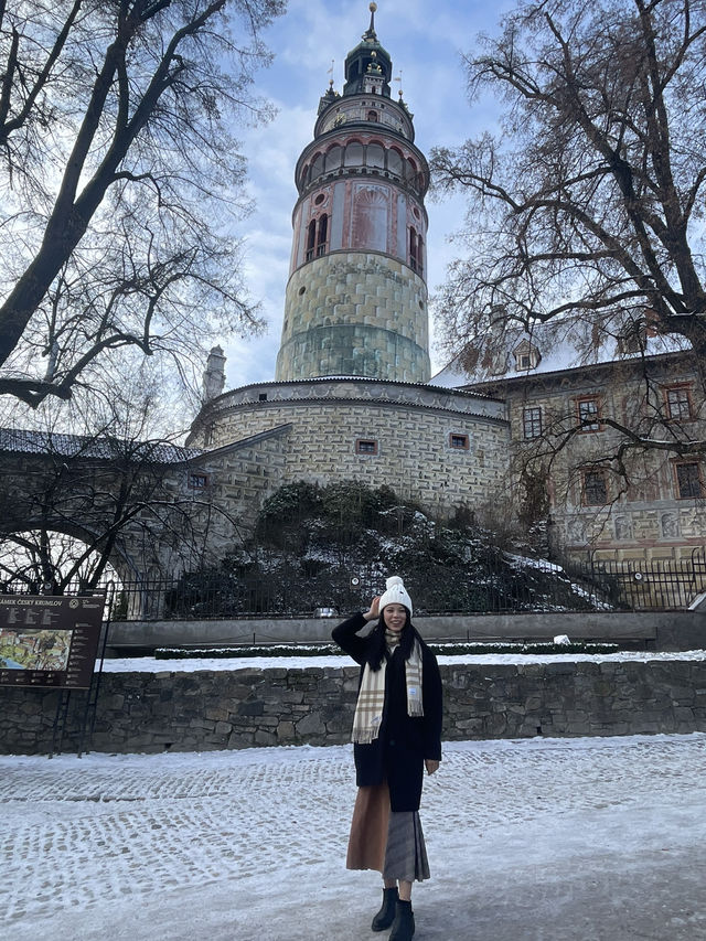 潔白的庫倫洛夫Český Krumlov