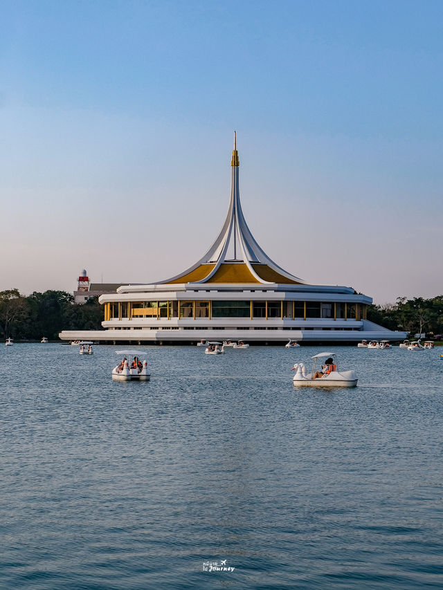 พาไปปั่นเรือเป็ด ชมพระอาทิตย์ตกที่สวนหลวง ร9 🌳