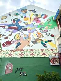 シンガポール　シンガポール観光　カトン地区Joo Chiat Rdのウォールアートは凄いぞ！