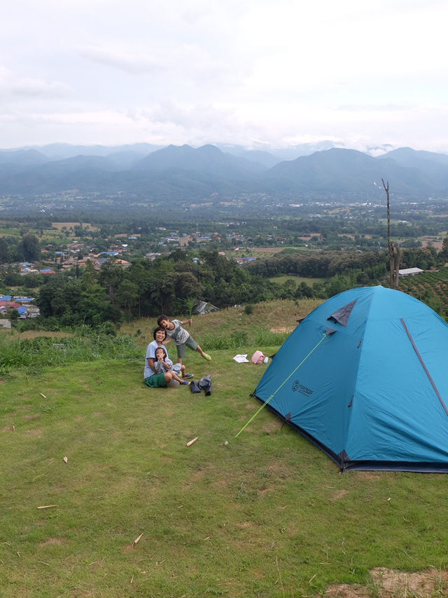 ปาย camping ที่จุดชมวิวทะเลหมอกหยุนไหล
